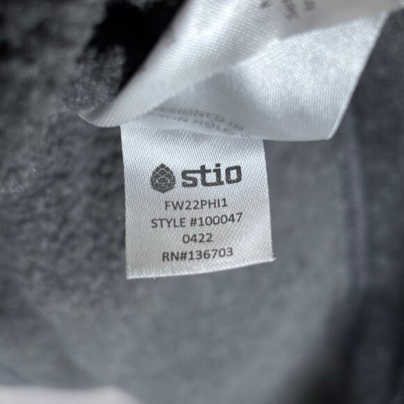 Stio Womens XL 1/4 Zip Fleece Sweater Gray - Picture 6 of 6